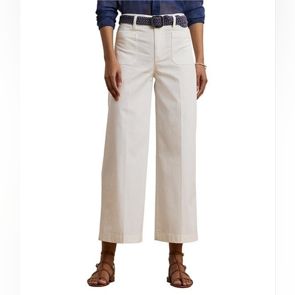 Lauren Ralph Lauren women’s Cream Athletic Ankle Hiking pants size 12 P